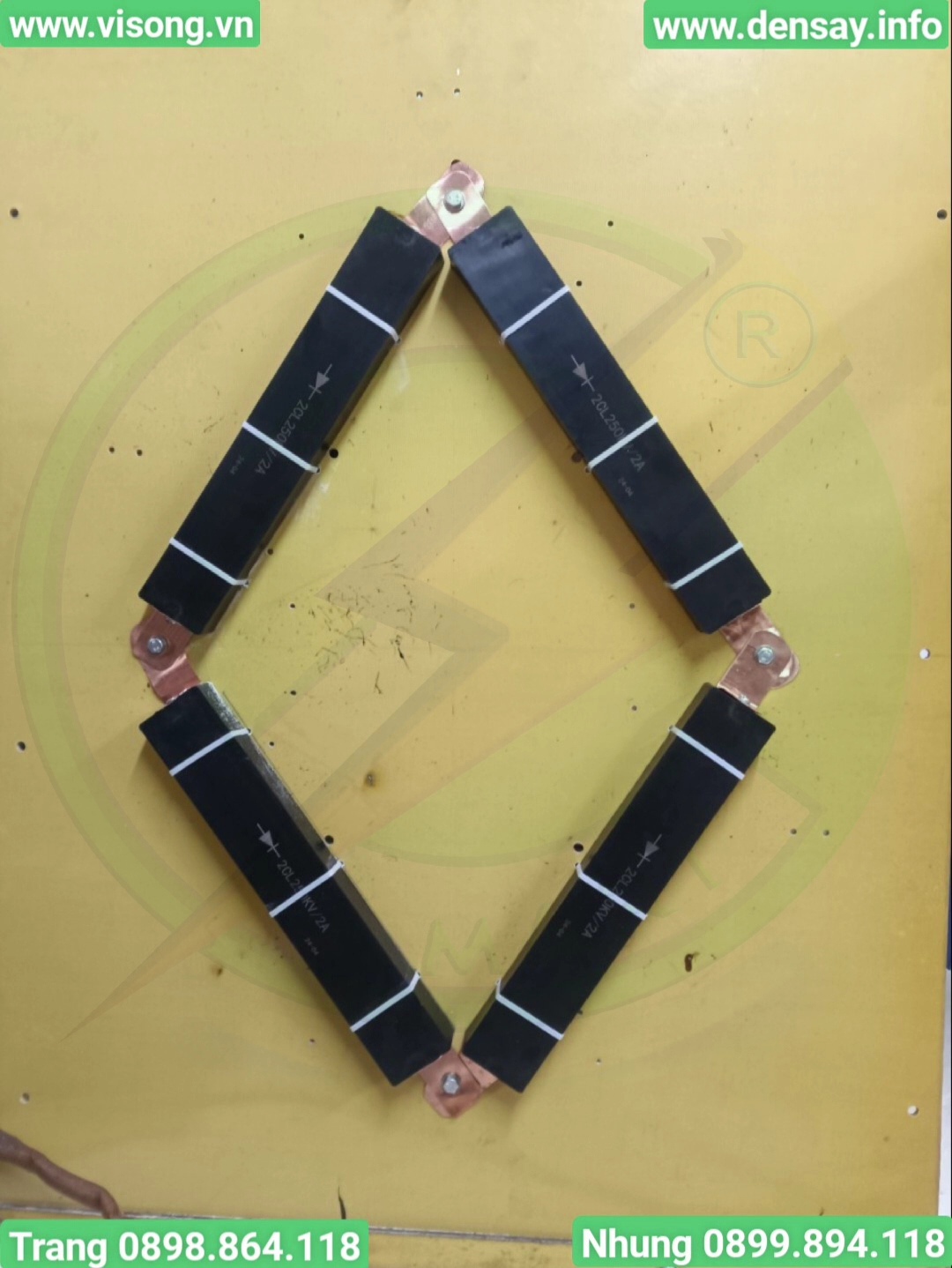 ĐI ỐT LẮP MÁY LỌC BỤI TĨNH ĐIỆN