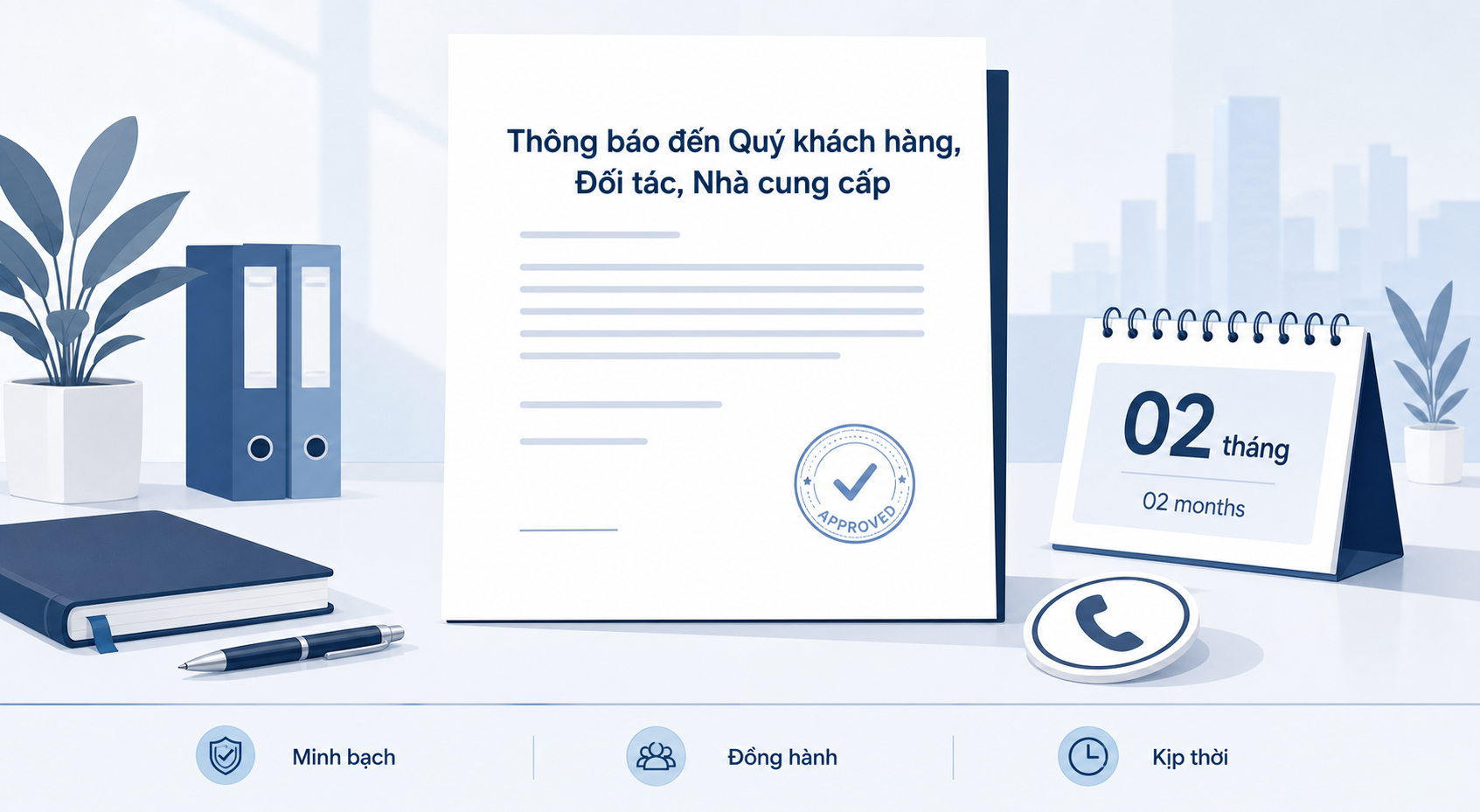 Thông báo đến Quý khách hàng đối tác và nhà cung cấp của EMART